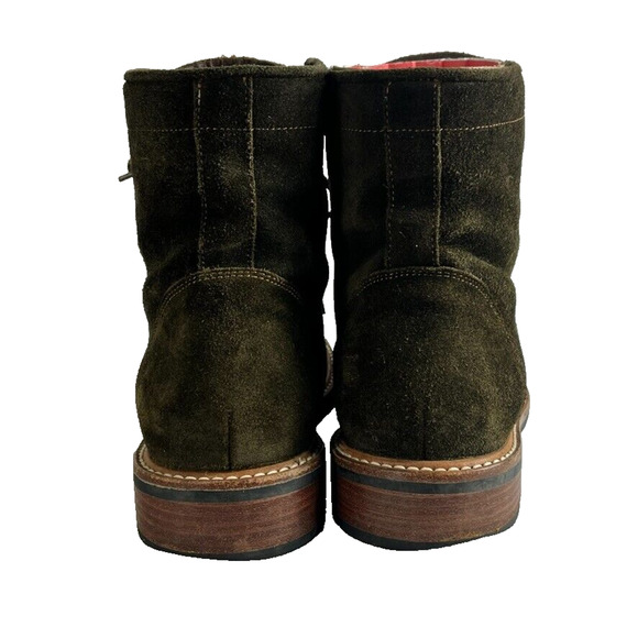 Nisolo Boot Mens 9.5 Brown Leather Suede Amalia All-Weather Lace Up Combat - Picture 6 of 12